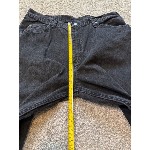 Wrangler Mens Authentic Black Jeans Size 38x32 5 Pocket Straight Leg - Picture 4 of 8